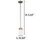 preview thumbnail 2 of 1, Eglo Novela 1-Light Brushed Nickel Mini Pendant with Frosted Glass