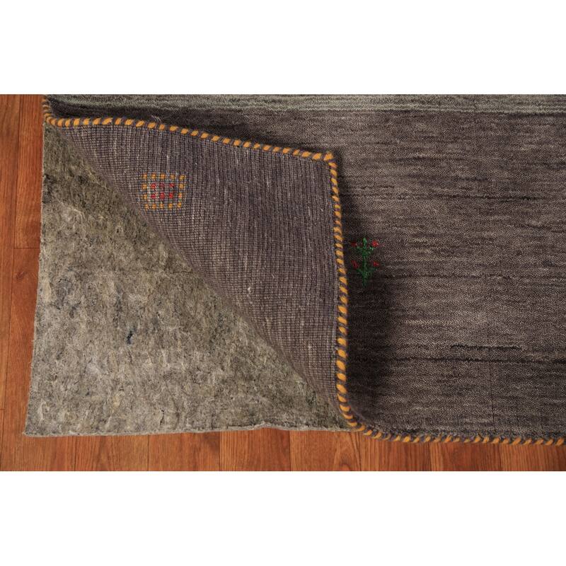 Striped Tribal Gabbeh Oriental Area Rug Handmade Wool Carpet - 4'10" x 7'10"