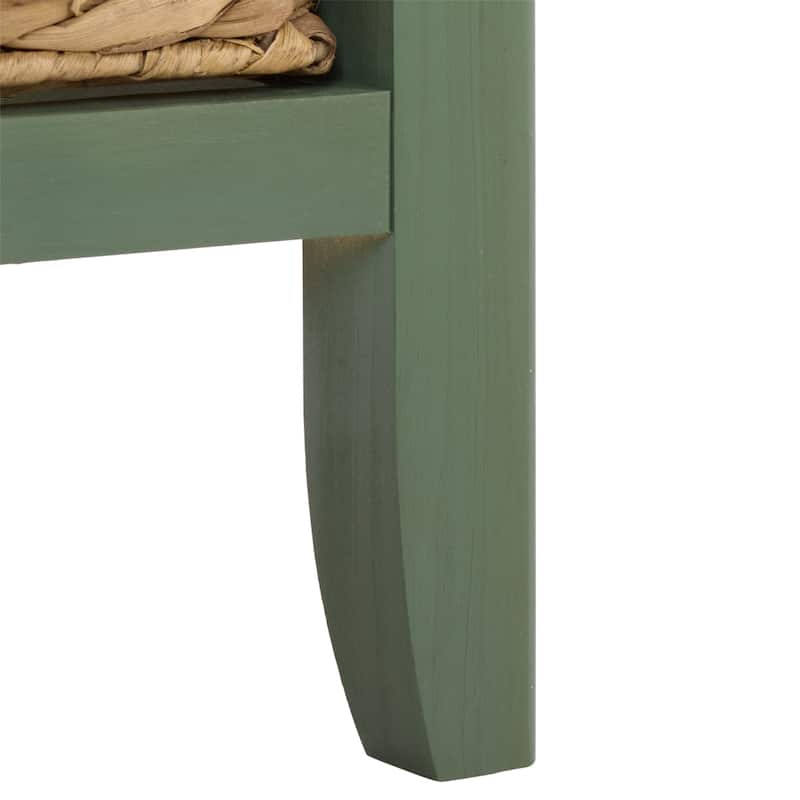 SAFAVIEH Helma Distressed Black Drawer Storage Side Table - 15" x 11.8" x 27.6" - 15"W x 12"D x 26"H