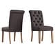 preview thumbnail 13 of 16, iNSPIRE Q Artisan Benchwright Rustic X-base Round Pine Wood Rolled Back 7-piece Dining Set