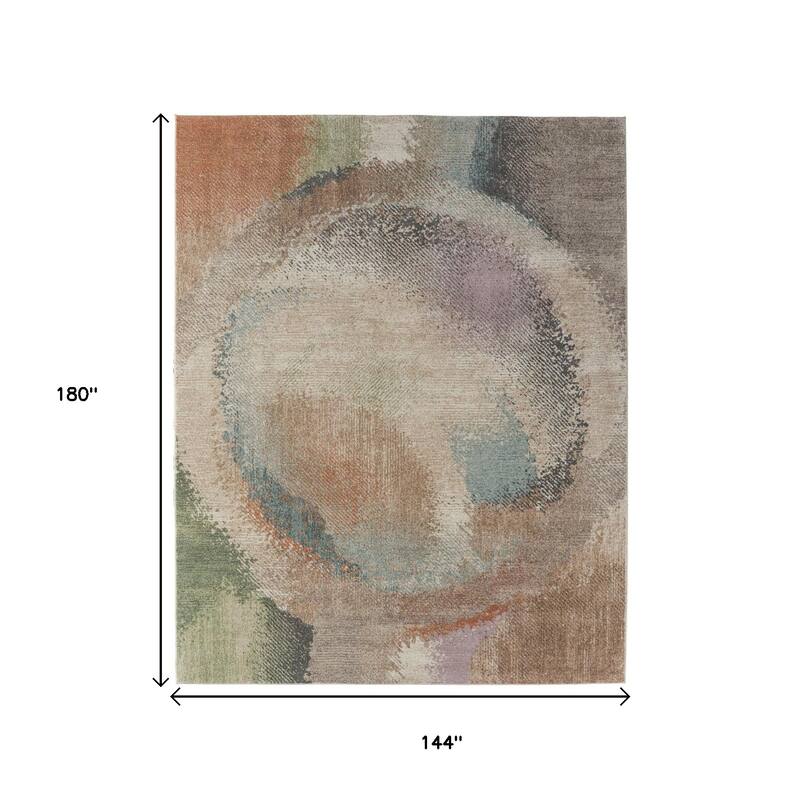 HomeRoots Abstract Industrial Rectangle Area Rug