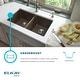 preview thumbnail 8 of 6, Elkay Quartz Classic 33" x 18-1/2" x 9-1/2", Equal Double Bowl Undermount Sink, White