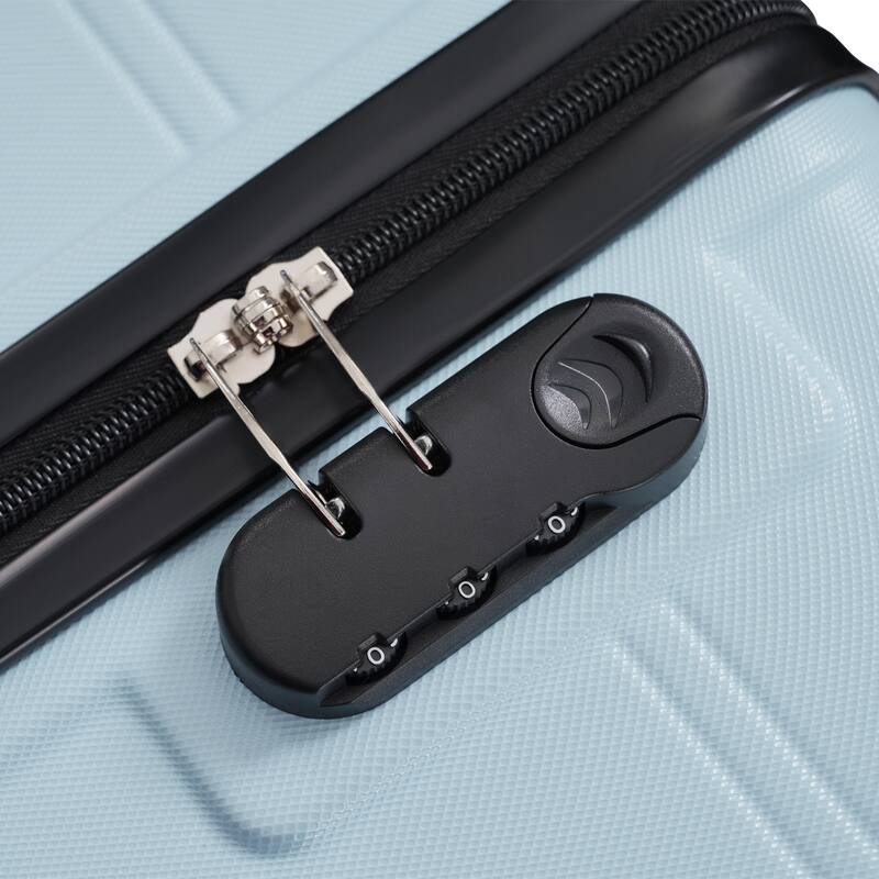 6 Piece Luggage Set, with Double Spinner Wheels Handle Password Lock, 14 IN Cosmetic Case 20/24/28 IN Luggages with Bag