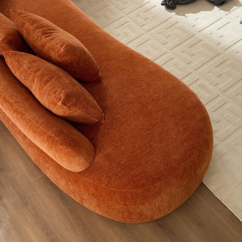134.63" Oversize Cloud Sectional Couch with L-Shape Chaise, Modern Upholstered Sofa with Deep Seat for Living Room