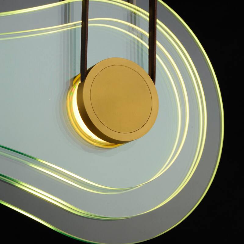 Studio M SM24402 Stratum 32" Wide LED Abstract Linear Pendant by Nina