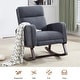 preview thumbnail 17 of 105, HOMYKA Rocking Chair for Nursery with Footrest