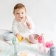 preview thumbnail 4 of 4, Saro Wild Dinosaur Silicone Spoons & Bib Set