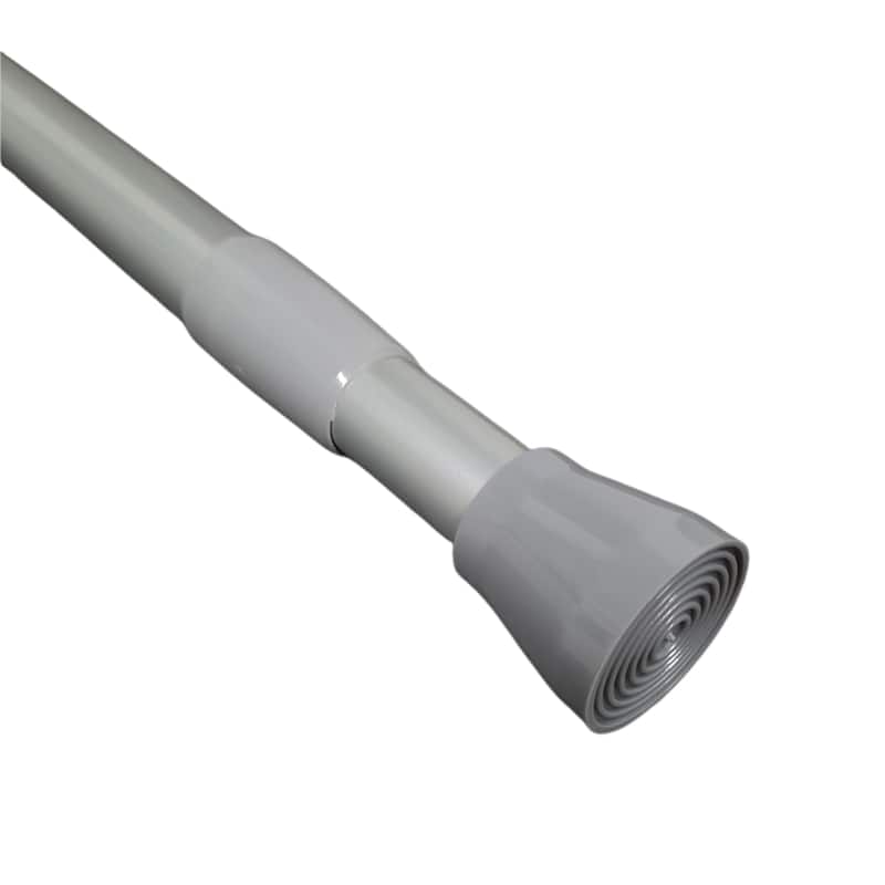 Tension Adjustable Shower Curtain Rod 43-79 Inches - Silver