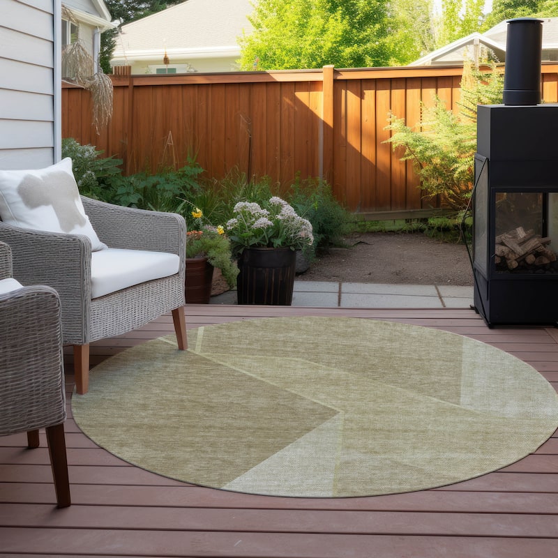 Machine Washable Indoor/ Outdoor Chantille Geo Modern Rug