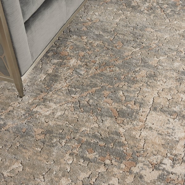 Nourison Concerto Distressed Abstract Beige Grey Area Rug Bed Bath & Beyond 29439868
