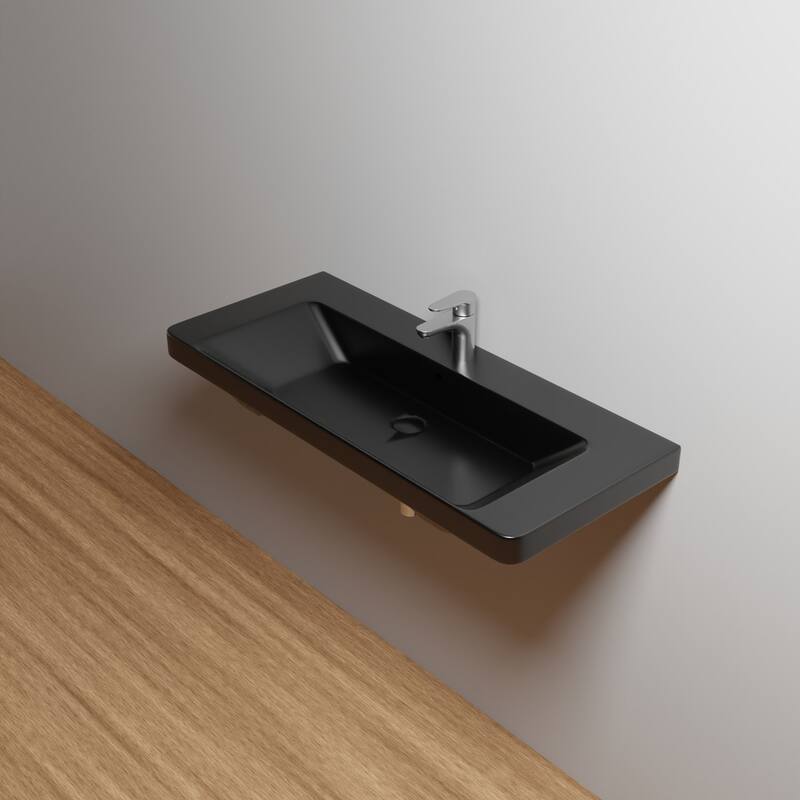 WS Bath Collections Luxury 105.01 Luxury 41-5/16" Rectangular Ceramic