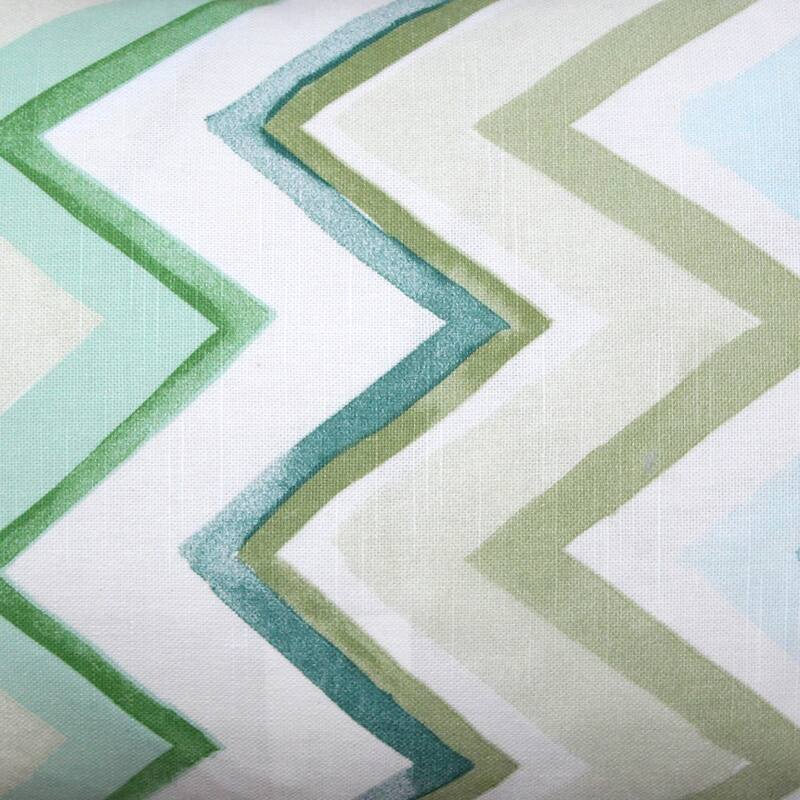 Pillow Decor Pacifico Stripes Green Throw Pillow 12X20