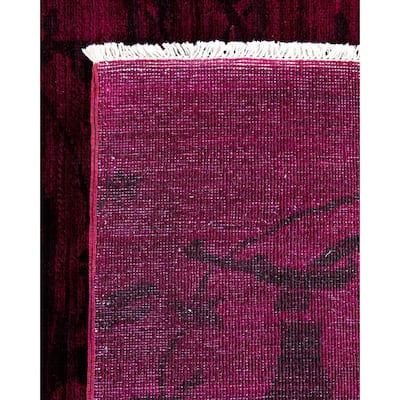 Vibrance, One-of-a-Kind Hand-Knotted Area Rug - Red, 8' 1" x 9' 10" - 8' 1" x 9' 10"