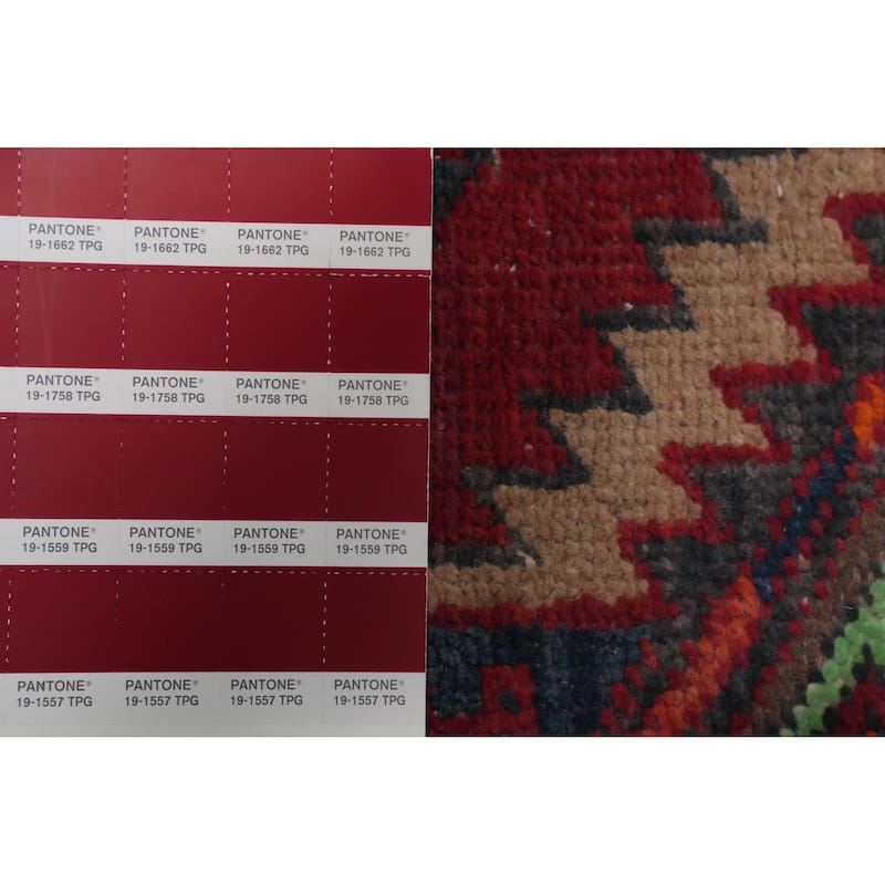 Hand Knotted Oriental 100% Wool Carpet Traditional Tribal Multi-Colored Ardebil Runner Rug - 7' 4'' X 3' 4''