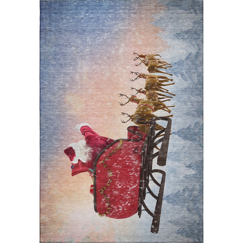 Premium Washable Super Santa Sleigh Soft Mayfield Rug