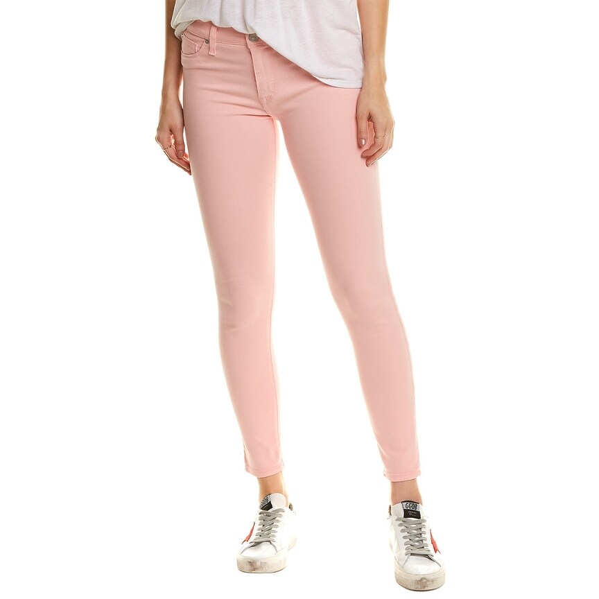 women's pink denim jeans