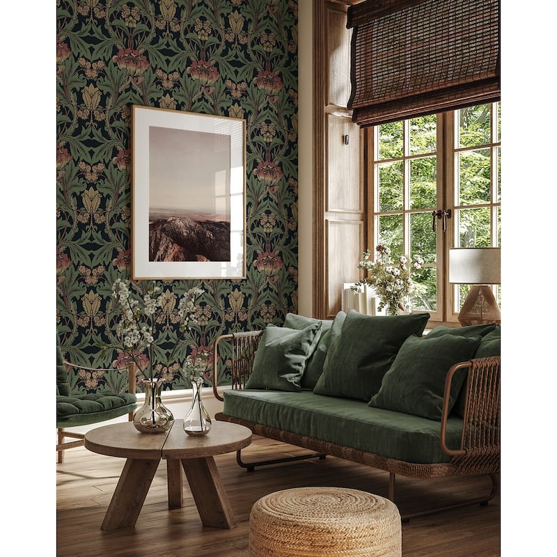 Seabrook Designs Primrose Garden Non-Woven Unpasted Wallpaper