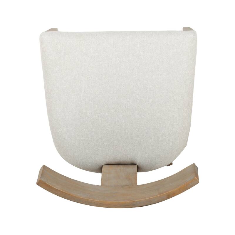 Modrest Fabien Mid-Century Modern Beige Linen & Wood Dining Chair (Set of 2)