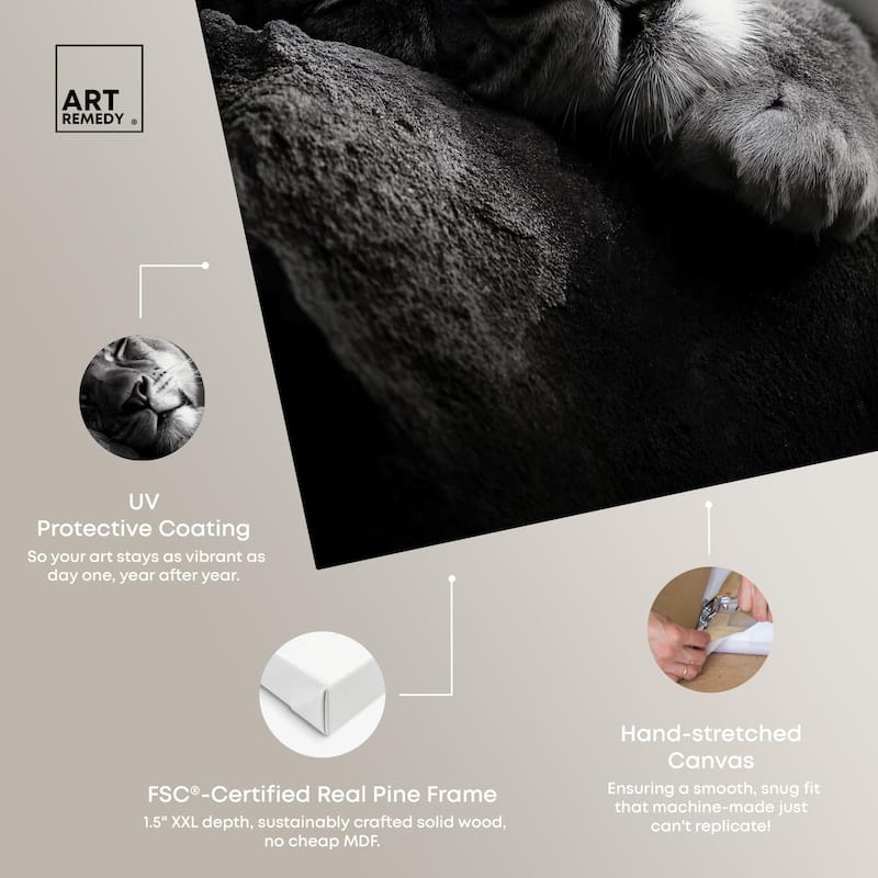 Resting Predator Canvas by Art Remedy, Gallery Wrapped