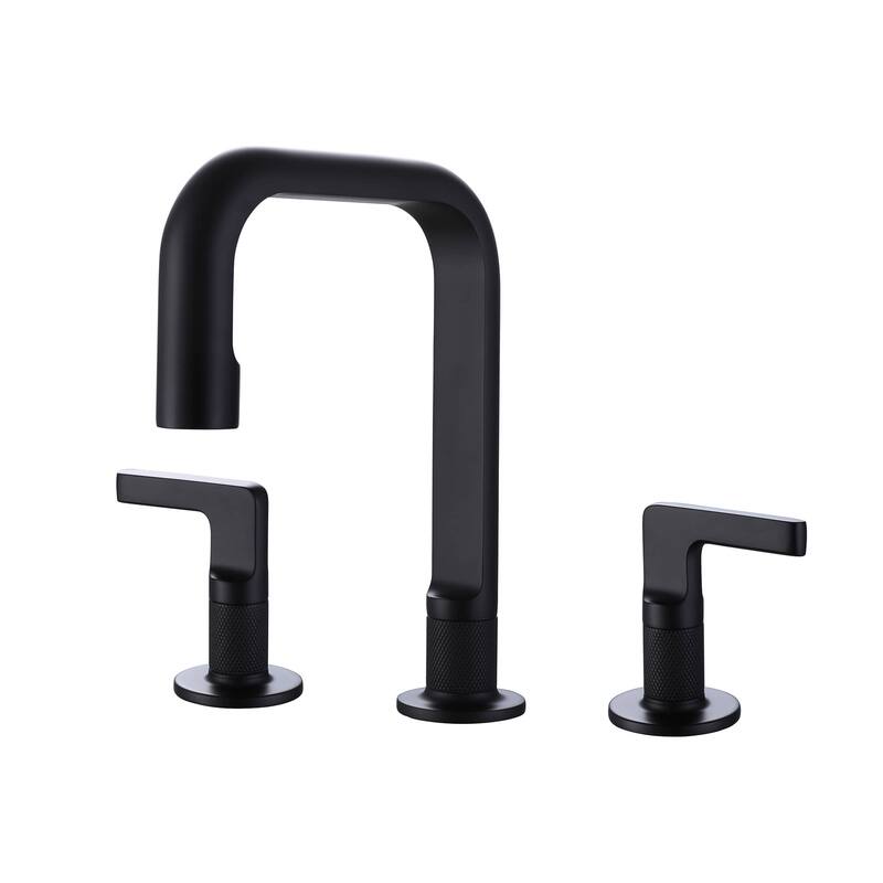 Widespread Bathroom Faucet 3 Holes Modern 8 Inch Bathroom Sink Faucet Double Handle Modern Basin Vanity Faucets Taps With Valve