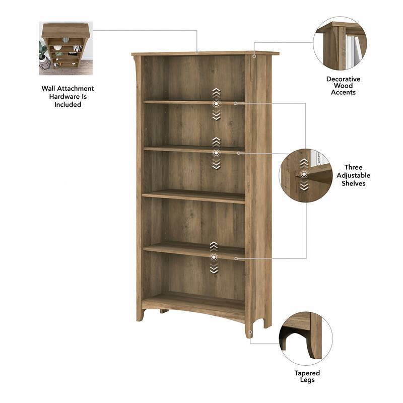 Salinas 3-piece Desk, Cabinet, and Bookcase Set by Bush Furniture