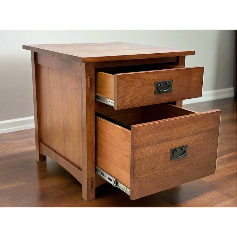 Mission Quarter Sawn Oak File Cabinet