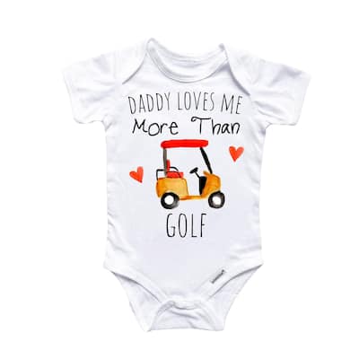Golf Love - Baby Boy Girl Clothes Infant Bodysuit Funny Cute Newborn