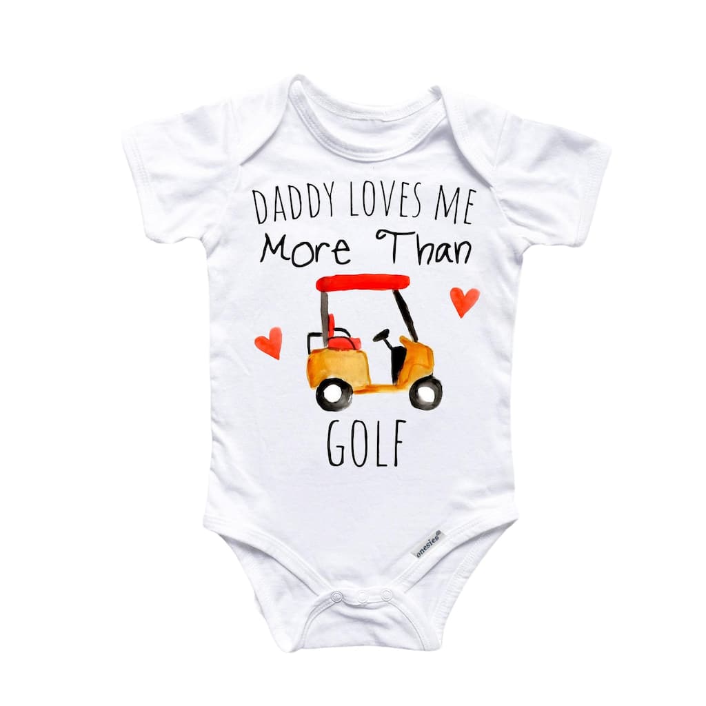 Golf Love - Baby Boy Girl Clothes Infant Bodysuit Funny Cute Newborn