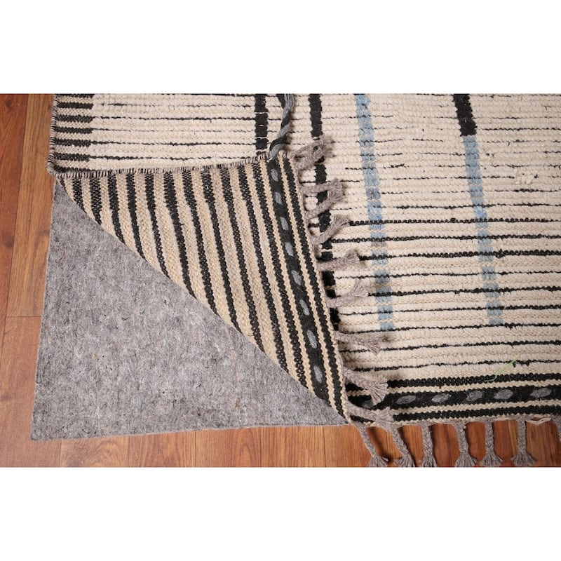 Moroccan Abstract Area Rug Handmade Modern Wool Carpet - 8'10"x 12'9"