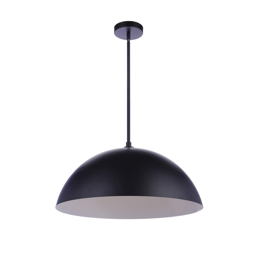Sculptural Statement Pendants - Flat Black