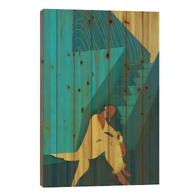 Kelsi Print On Wood by Reyna Noriega - Multi-Color