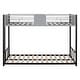 preview thumbnail 7 of 12, Durable Twin Over Twin Separatable Metal Bunk Bed with Vent Board,Safety Guardrail