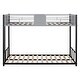 preview thumbnail 7 of 12, Kid Bed Frame Durable Twin Over Twin Separatable Metal Bunk Bed