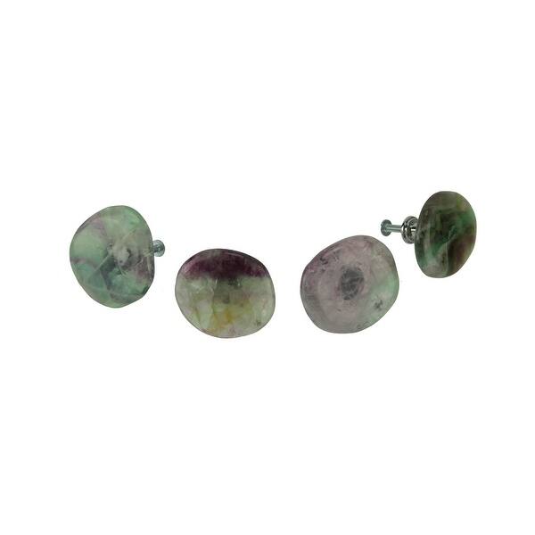 Shop Natural Fluorite Crystal Round Cabinet Knob Or Drawer Pulls