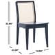preview thumbnail 30 of 36, SAFAVIEH Benicio Coastal Rattan Dining Chairs (Set of 2) - 18.9" W x 22.3" L x 33.9" H