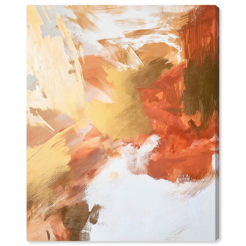 Golden Yellow Citrus Burst I Canvas by Art Remedy, Gallery Wrapped - 24" x 30"