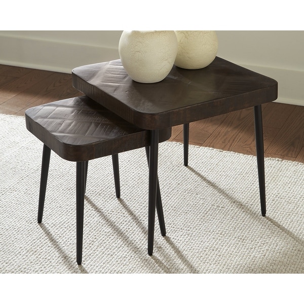 Ravenwood Contemporary Brown/Black Accent Table - Set of 2 - Dimensions Vary - Dimensions Vary. Opens flyout.