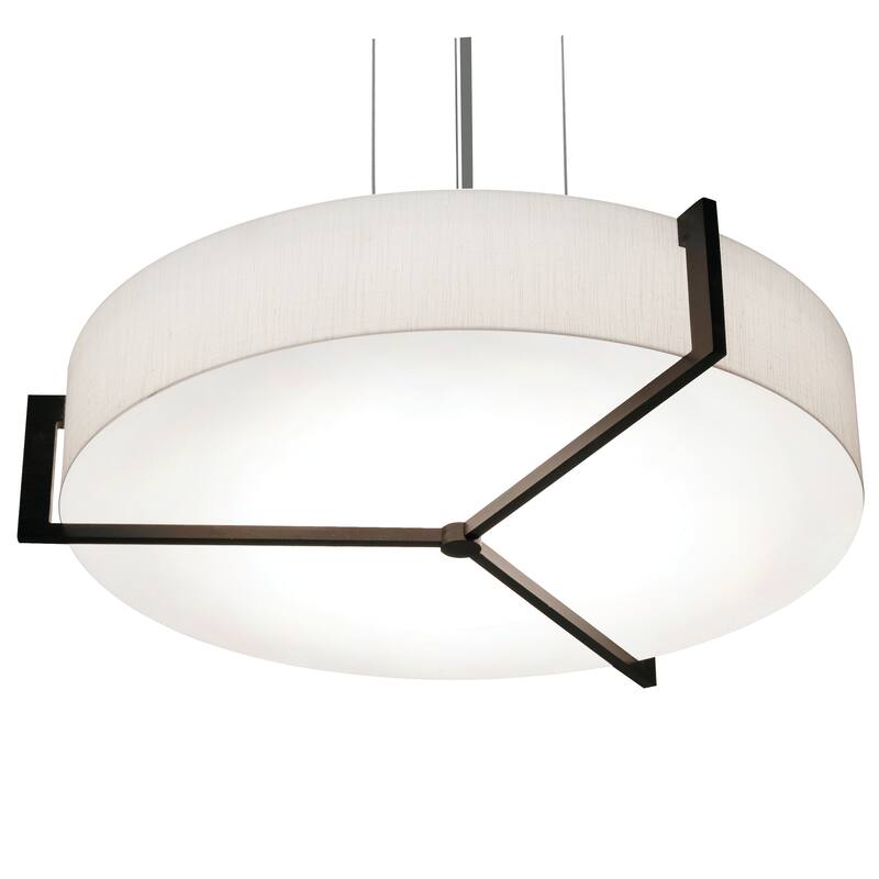 AFX Apex 19'' Pendant - Espresso Finish - Linen White