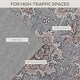 preview thumbnail 4 of 7, HOMCOM Area Rug 4x6, Machine Washable Rug, Non-Slip Traditional Flower Print Floor Cover Foldable Carpet for Living Room - 3'6"