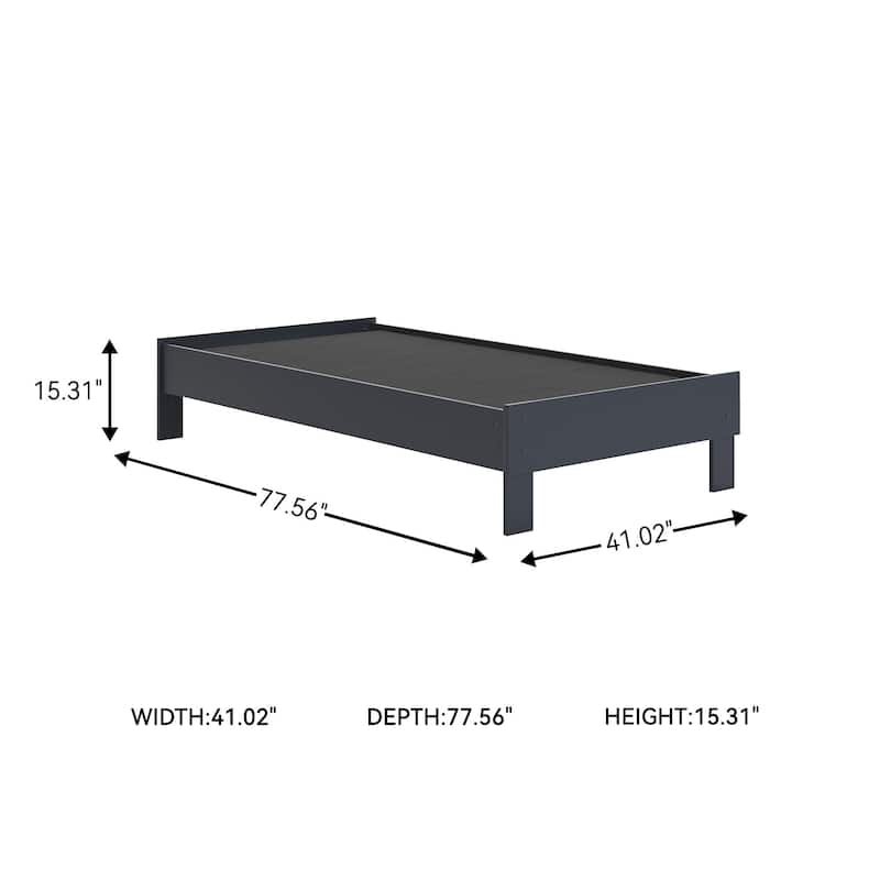Signature Design by Ashley Simmenfort Blue Platform Bed