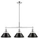 preview thumbnail 5 of 7, Golden Lighting 3306-LP CH Orwell 3 Light 36" Wide Linear Pendant