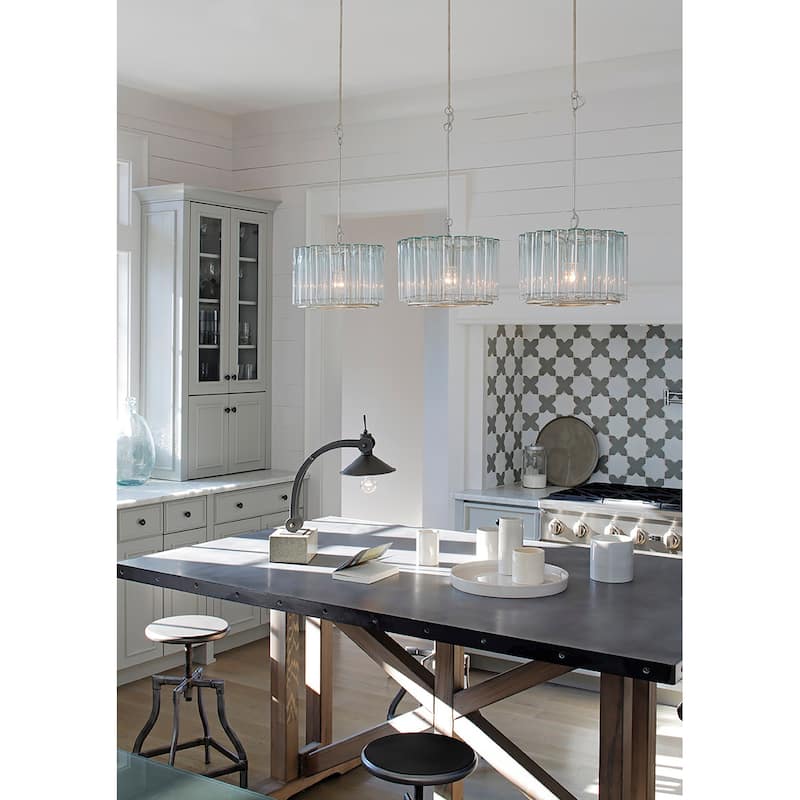 Currey & Company Bevilacqua Glass Pendant - 10"h x 13"dia