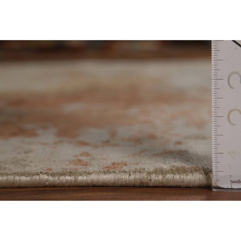 All-Over Abstract Contemporary Area Rug Hand-Knotted Wool Carpet - 5'6" x 8'0"