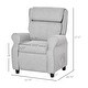 preview thumbnail 14 of 16, Qaba Kids Recliner Chair Children Sofa Angle Adjustable Single Lounger Kids Armchair Gaming Chair with Footrest for Ages 3-8