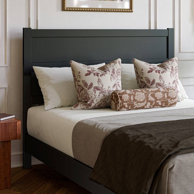 Aveline Wood Platform Bed with Matching Footboard & Trundle