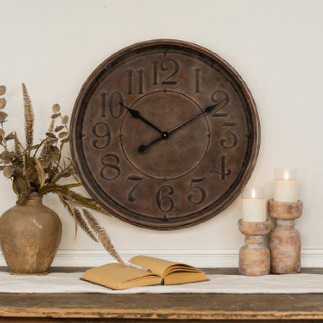 Charles Wall Clock - 23.75"L x 2.75"W x 23.75"H