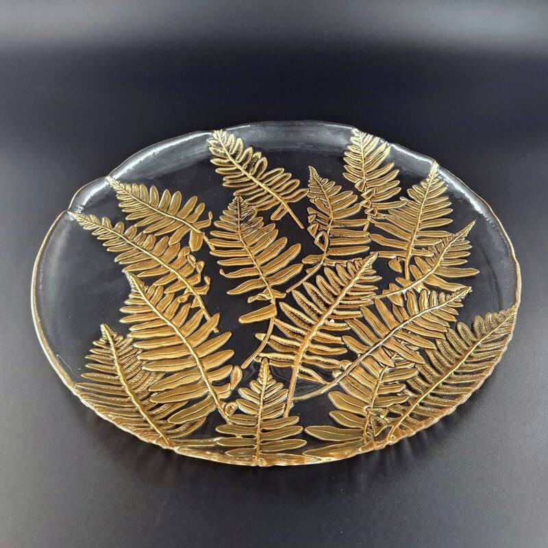 FERN Glass Charger Plate - 13"