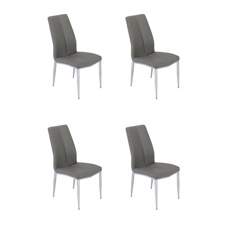 Somette Alyssa Side Chair with Chrome Legs (Set of 4)