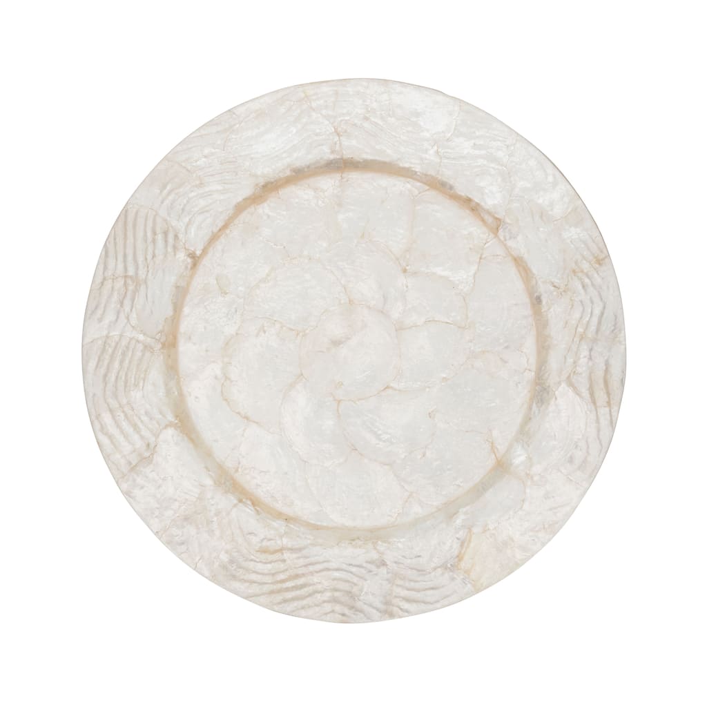 Elegant Wavy Capiz Charger (Set of 4)