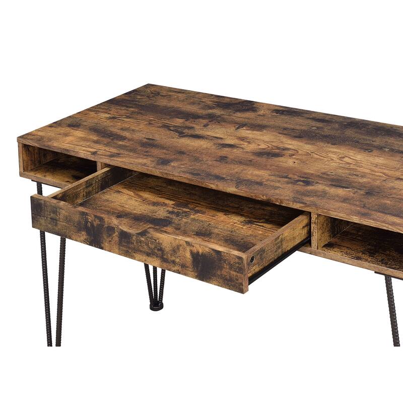 Olvera 47-inch 1-drawer Writing Desk Rustic Nutmeg